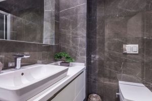 Modern bathroom grey