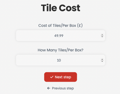 Tile cost