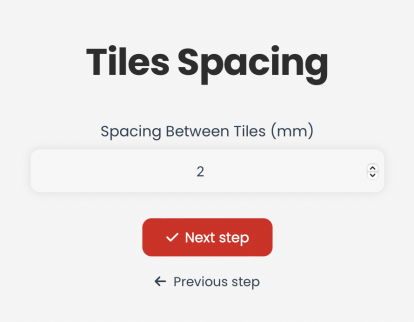 Tile spacing