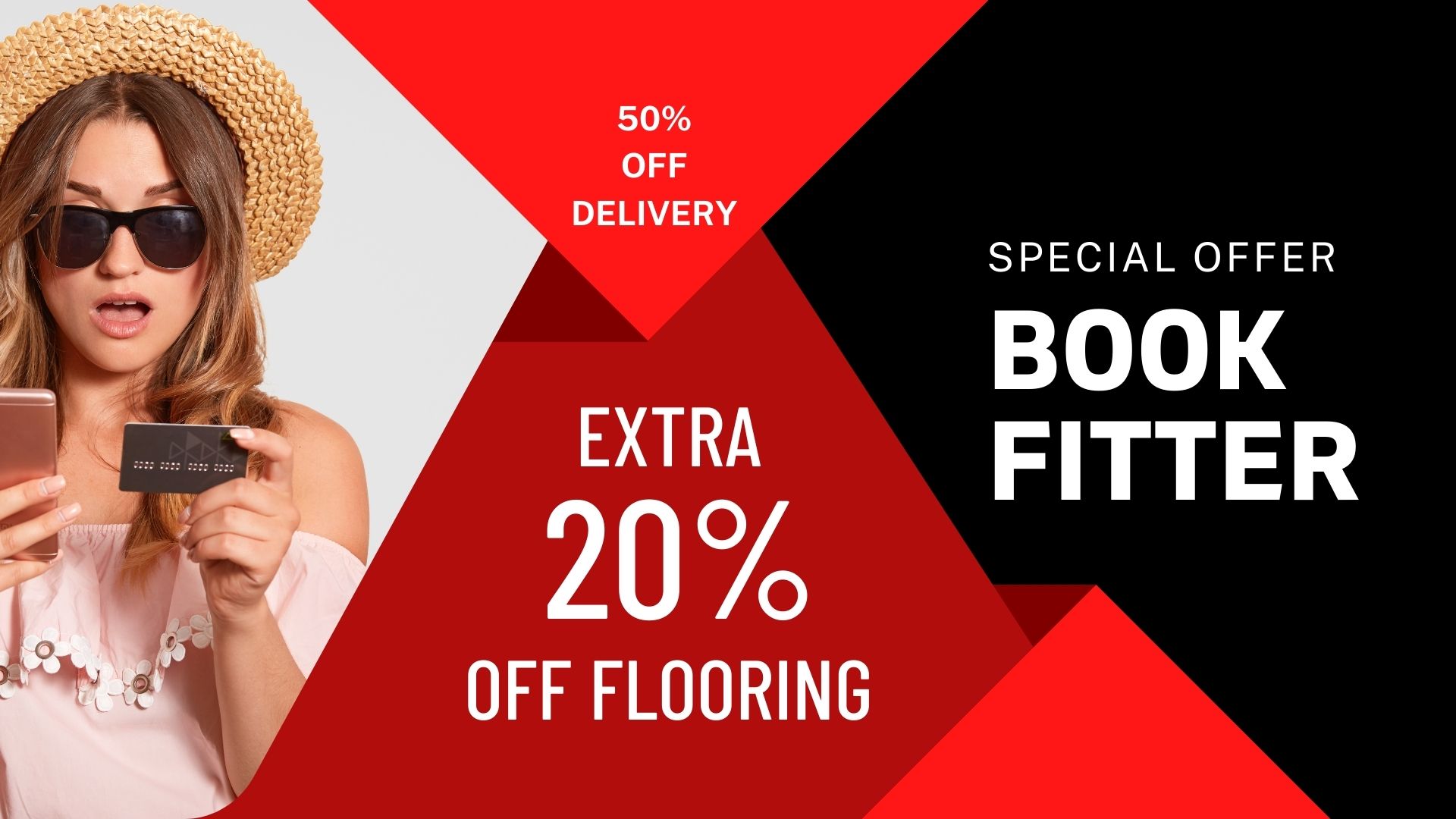 Flooring discount banner
