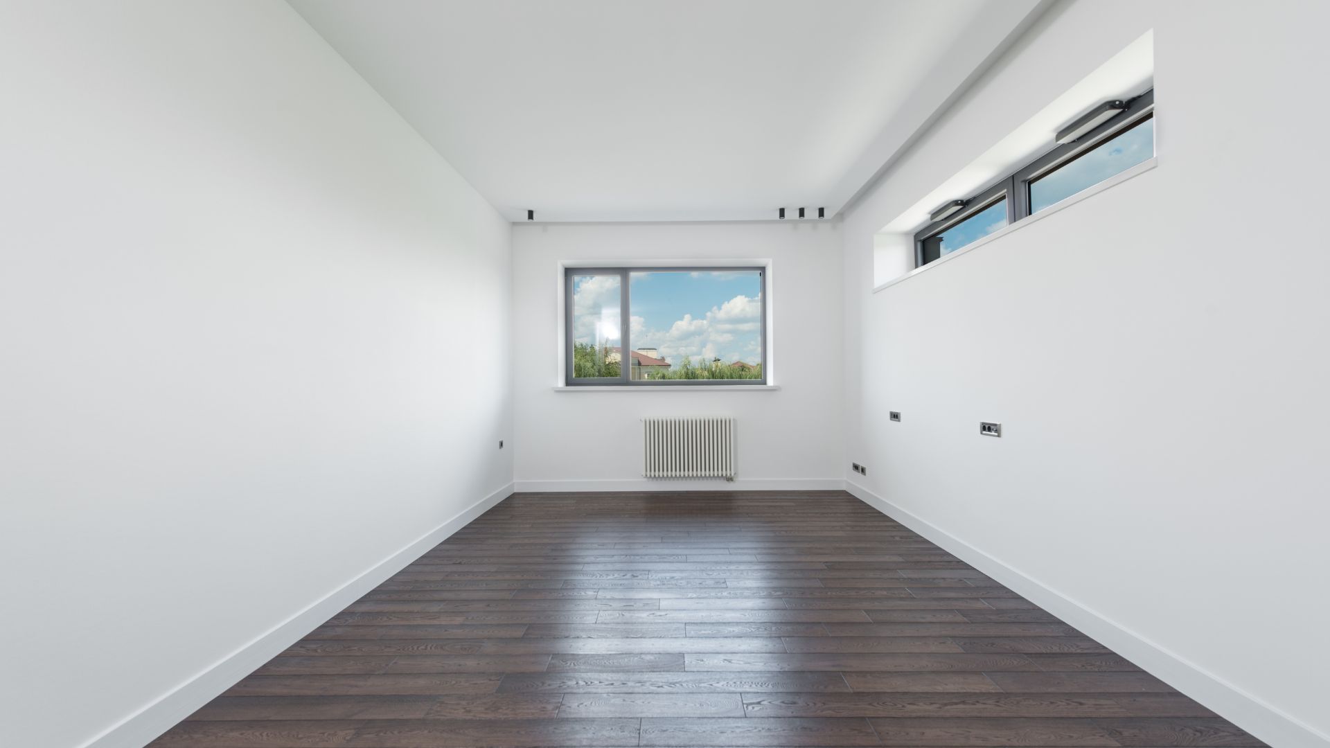 Completed flooring installation within a prepared London room