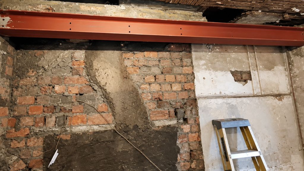 Chimney removed - steel beam installed London - growchance.com