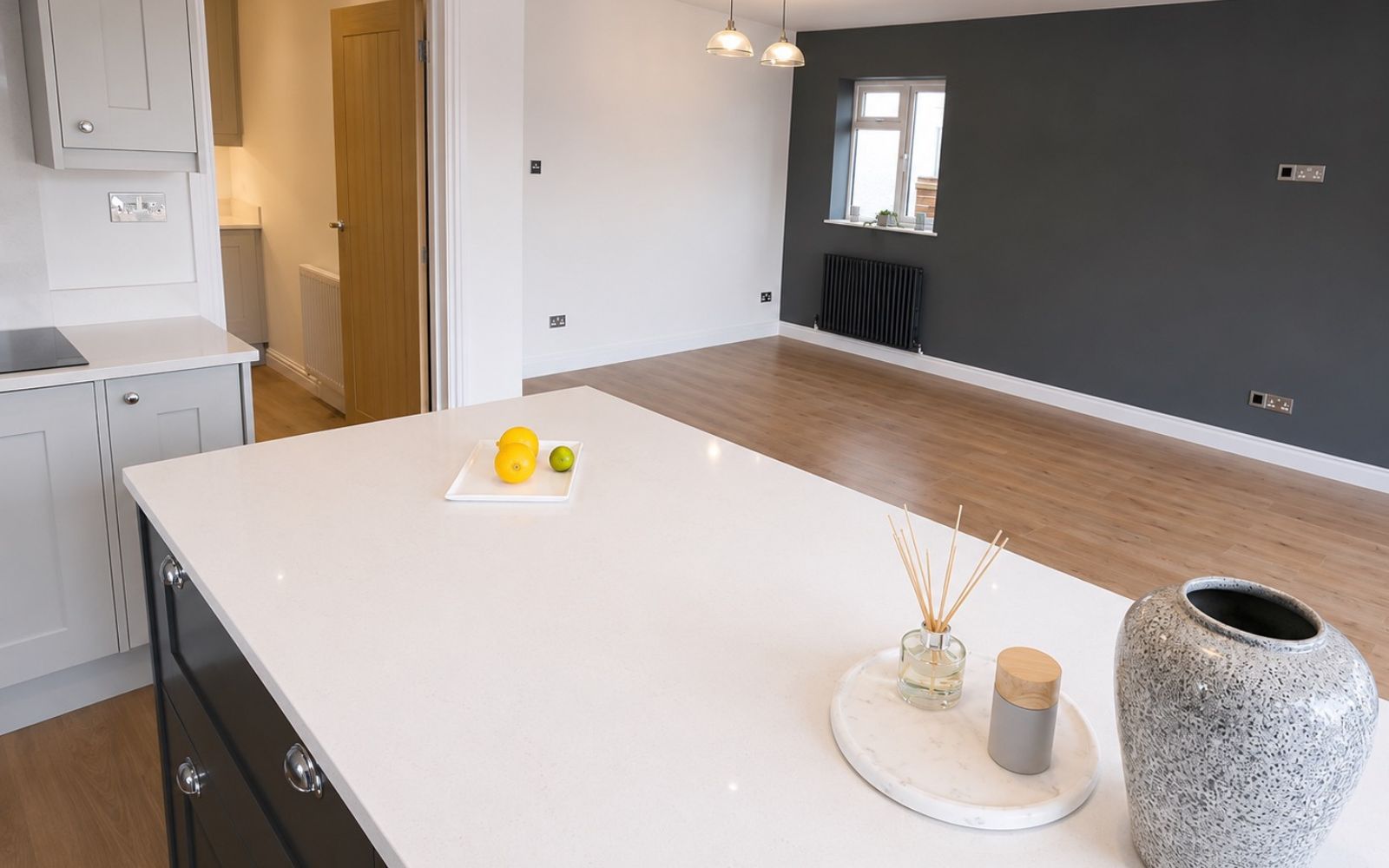 Completed open-plan kitchen in Barnet full house renovation