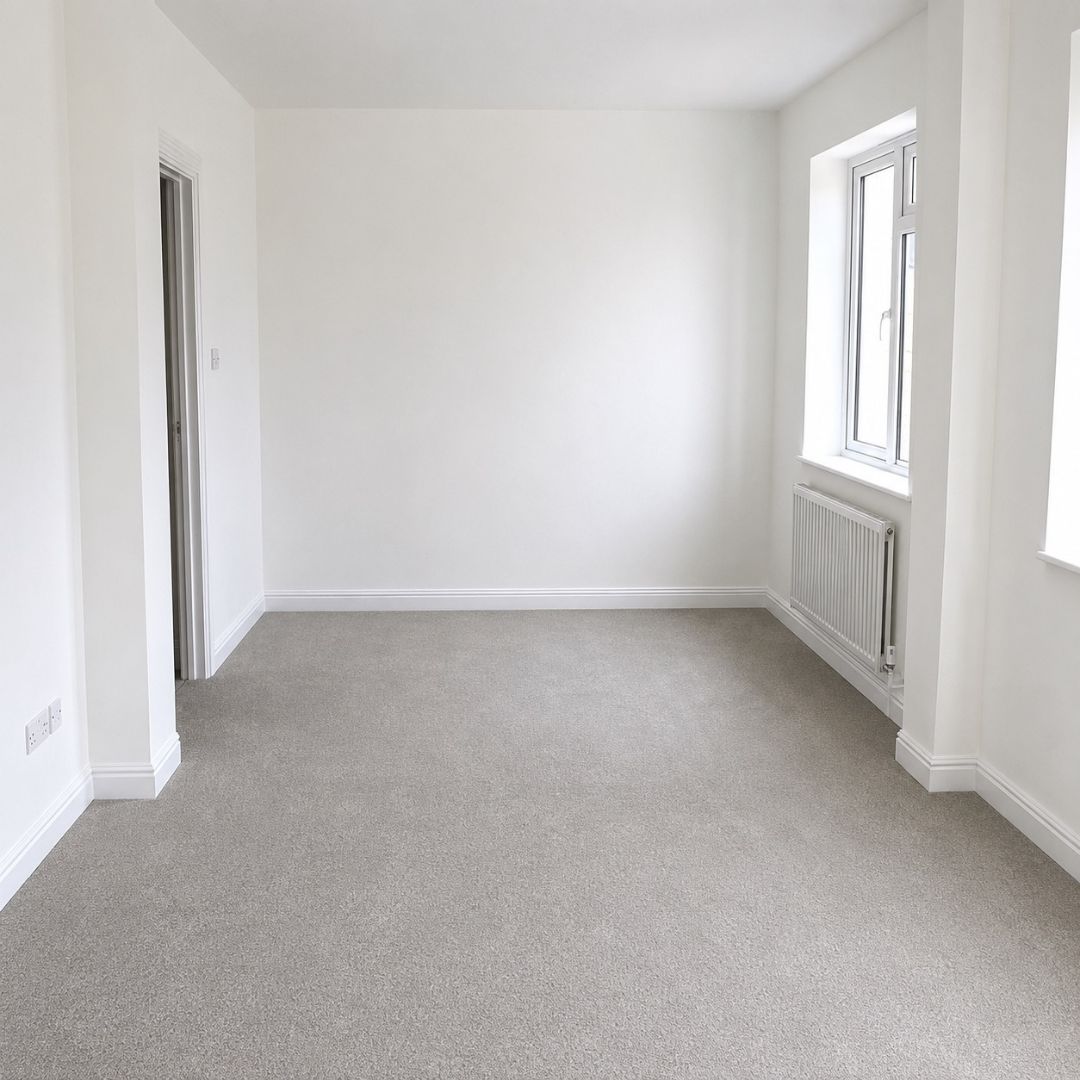 Completed principal ground-floor bedroom with en suite in Barnet renovation