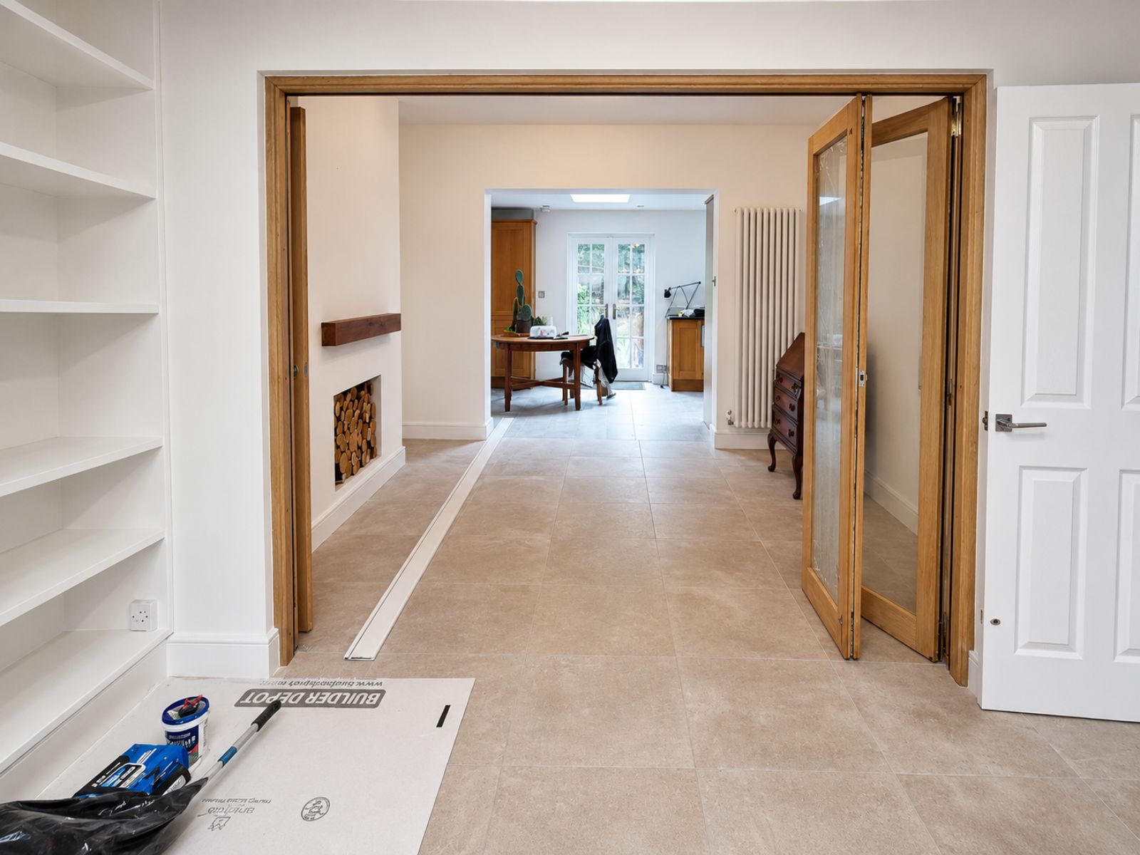 Completed open-plan room after removal of the 4m load-bearing wall