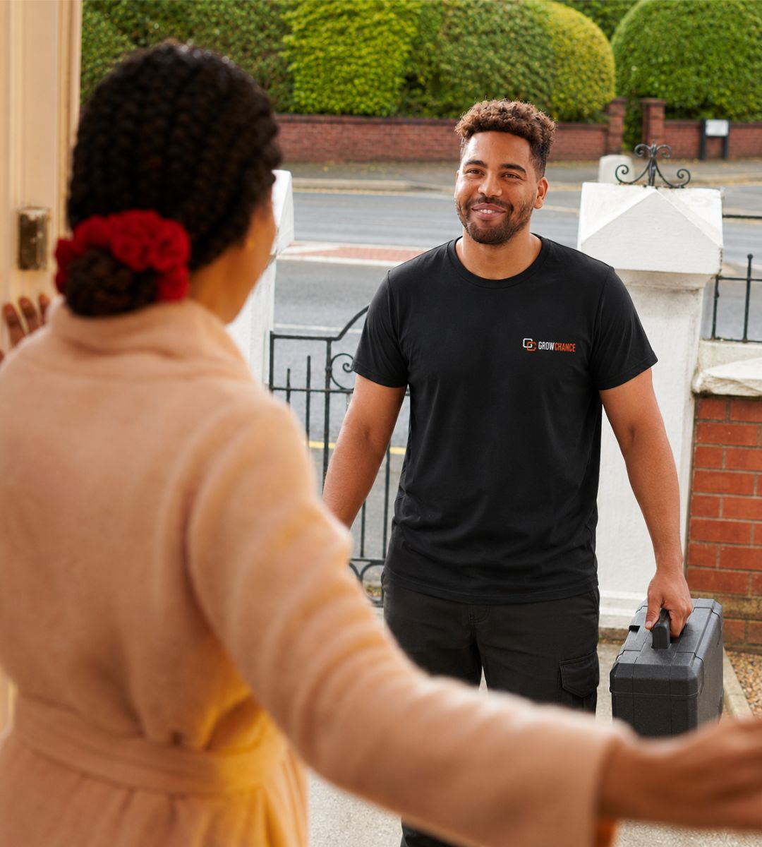 Growchance reviewing the condition and requirements of a small building project in London